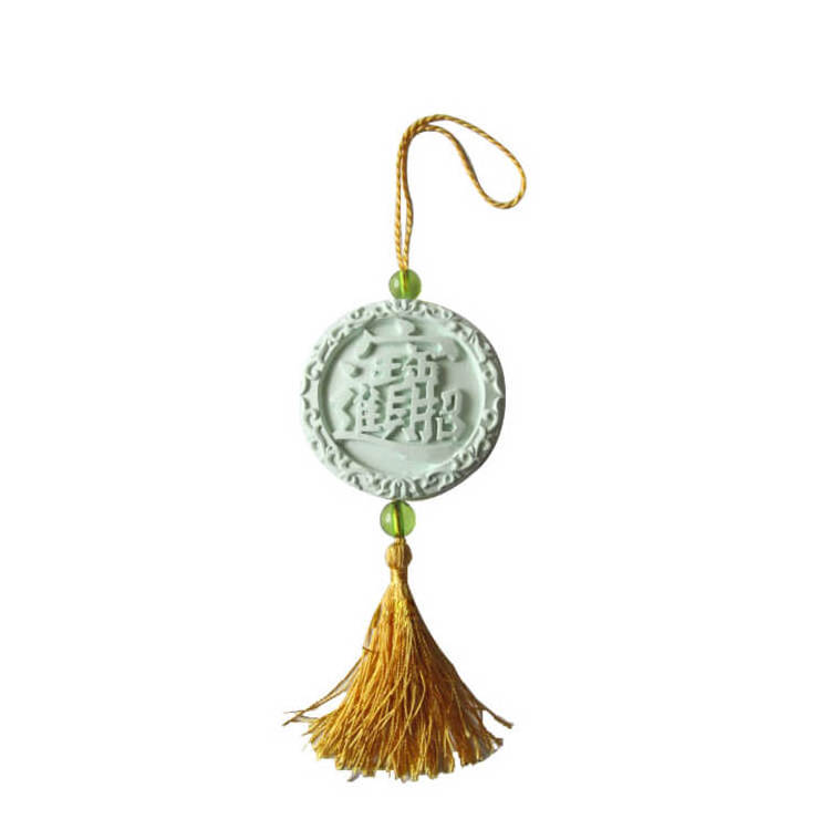 Round Diffuser Stone with Tassel/Fragrance Air Freshener with Chinese Traditional Lucky Totem