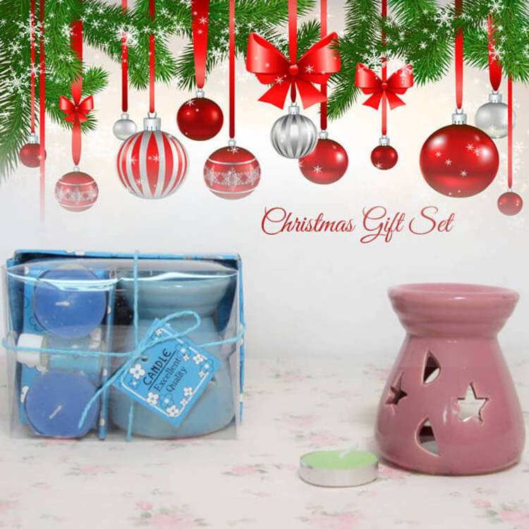 Mini Ceramic Melts Burner Christmas Candle Wax Warmer