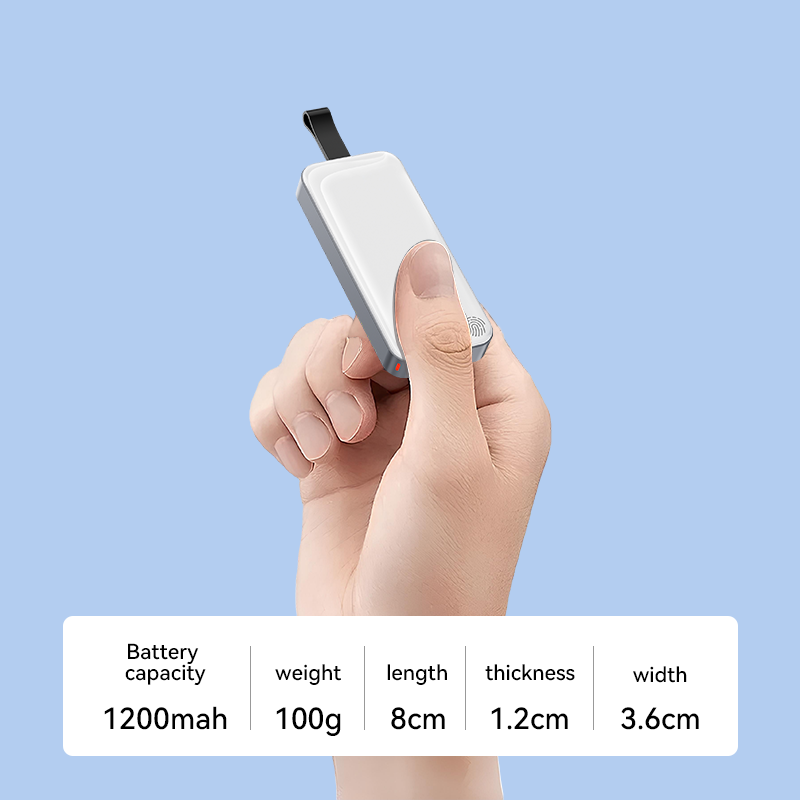 Portable Cute Small Tiny Emergency mini Power bank 100g with Magnetic smart watch charger