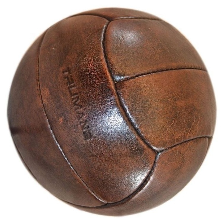 Best Quality Hand Made Genuine Leather Vintage Style Football Old Fashion Antique Soccer Ball