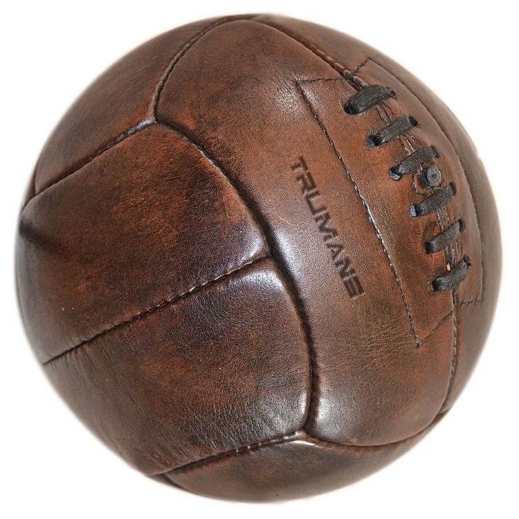 Best Quality Hand Made Genuine Leather Vintage Style Football Old Fashion Antique Soccer Ball