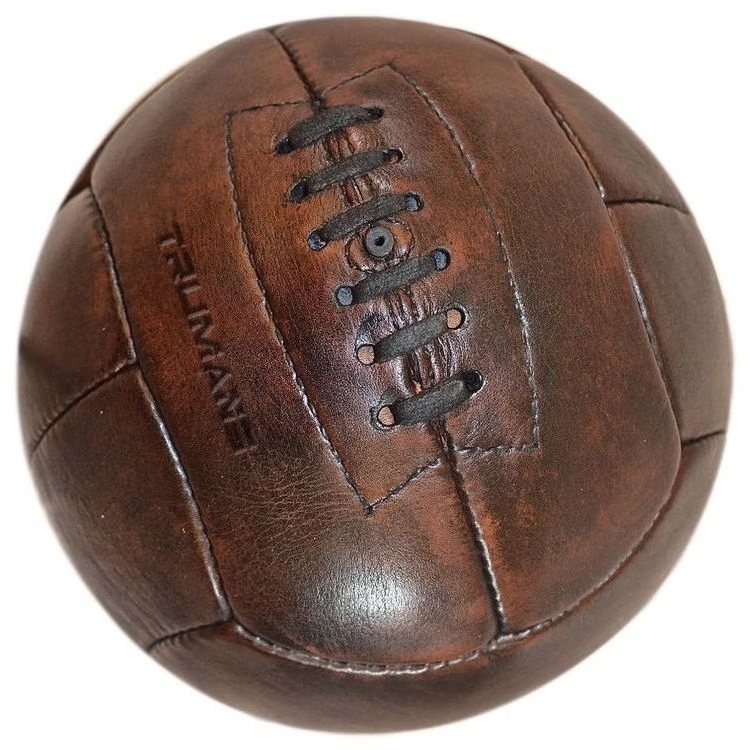 Best Quality Hand Made Genuine Leather Vintage Style Football Old Fashion Antique Soccer Ball