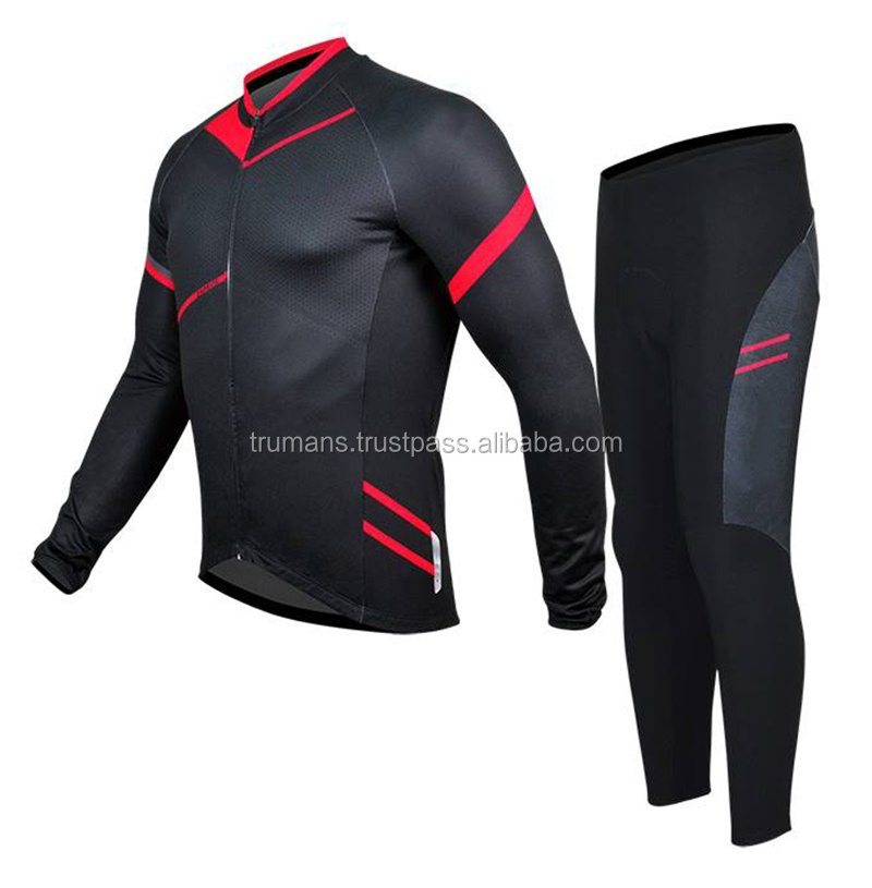 Full Sleeve Jersey Padded Tights Cycling Suit