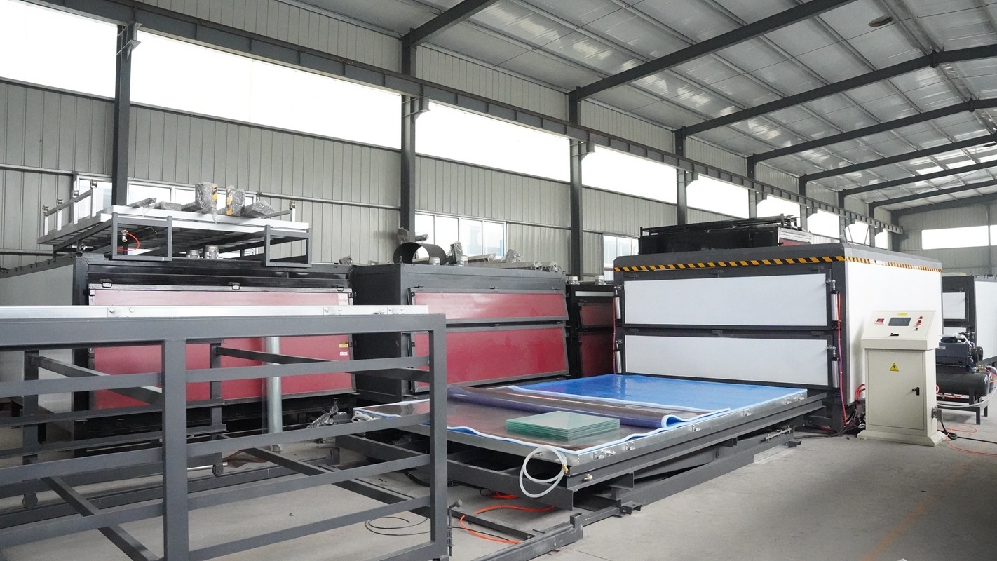 High Capacity Four Layer Double Station Safety EVA Film Glass Laminating Machine