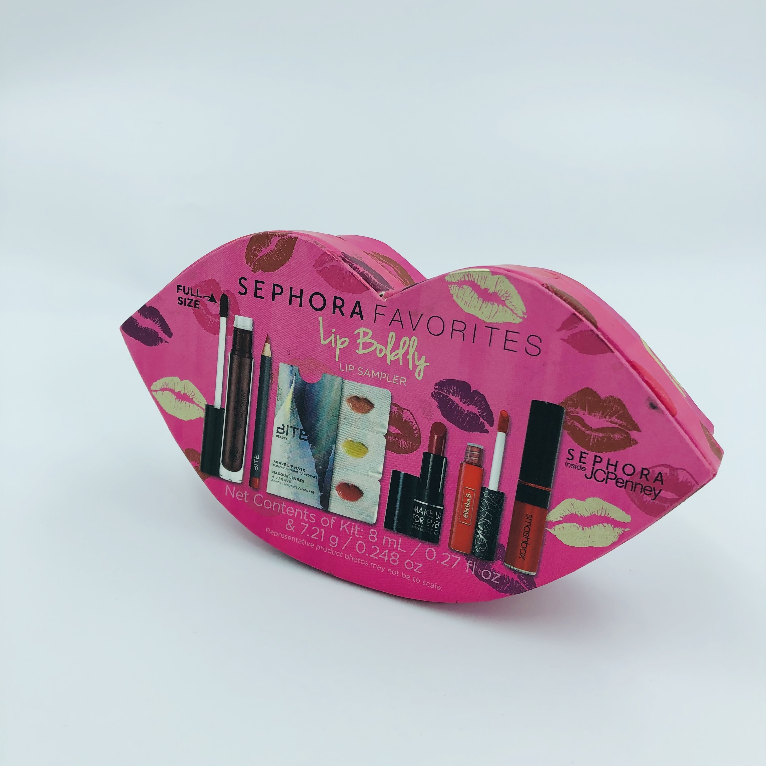 Custom Special Shape Red Lip Paper Packaging Box For Small Lipstick Demo