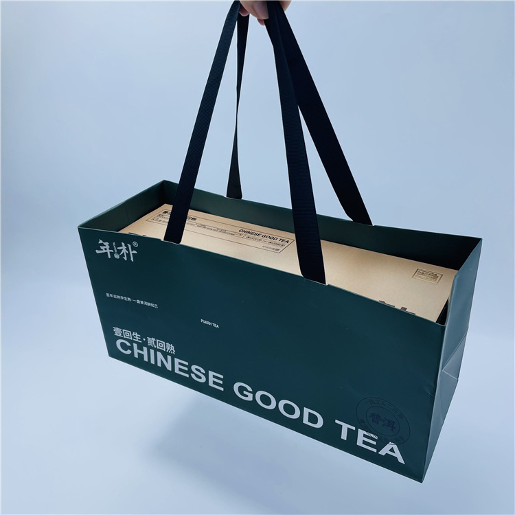 Good Tea Packaging Recyclable Specialty Paper Designed Box Paper Bag Packaging