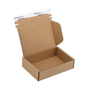 Color Paper Packaging Recyclable Wholesale Biodegradable Clothing Fold Corrugated Kraft Paper Box In Stock Mailer Shipping Boxes