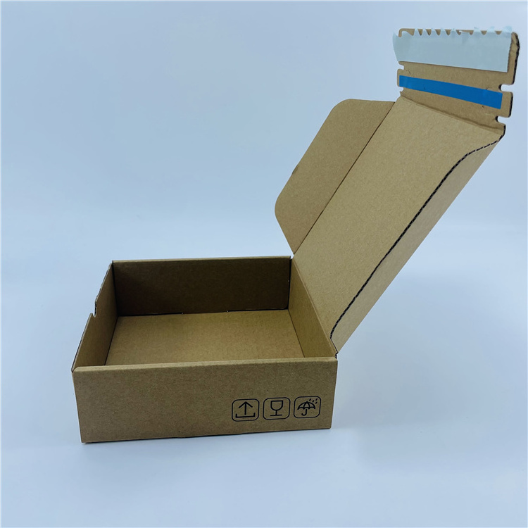 Recyclable Plain Brown Shipping Boxes for Small Business Small Corrugated Mailer Cardboard Boxes for Packaging Gift Zipper Boxes