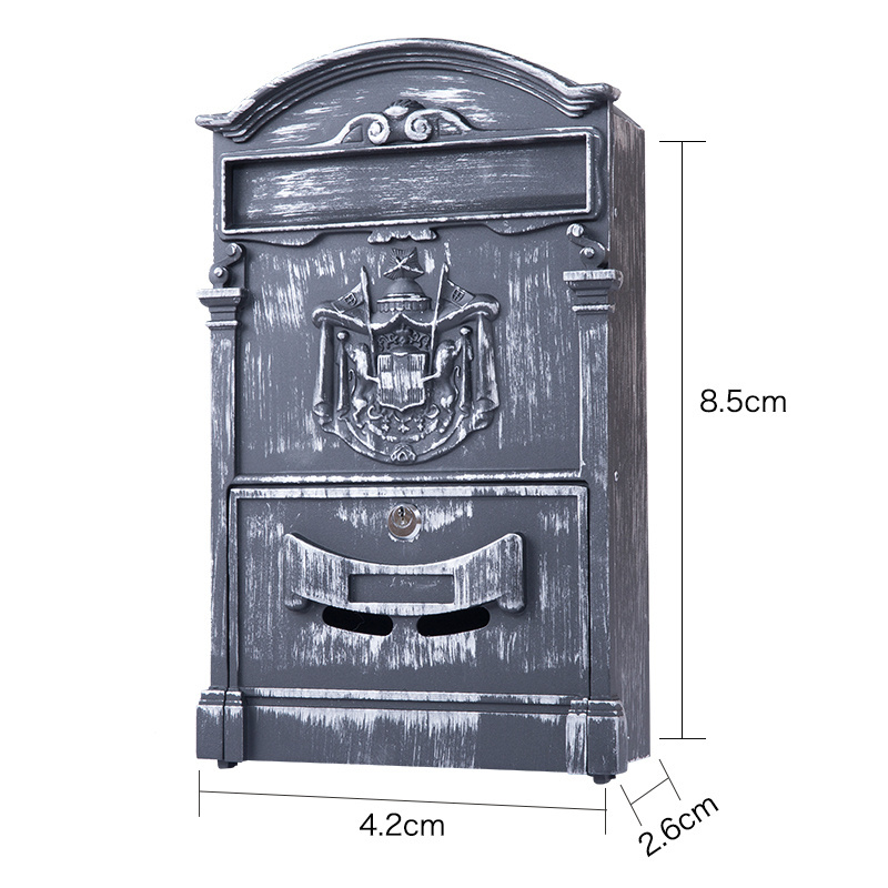 Manufacturer outdoor cast aluminum mailbox wall mounted mail post box