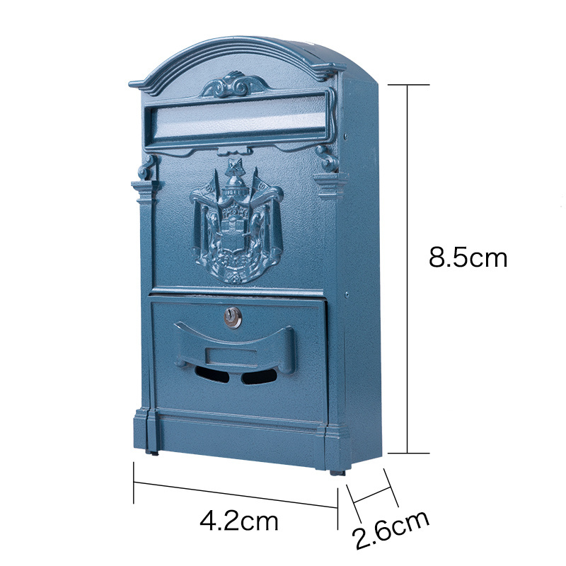 Manufacturer outdoor cast aluminum mailbox wall mounted mail post box