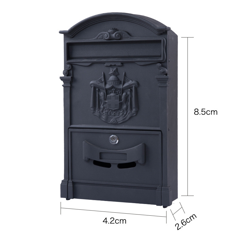 Manufacturer outdoor cast aluminum mailbox wall mounted mail post box