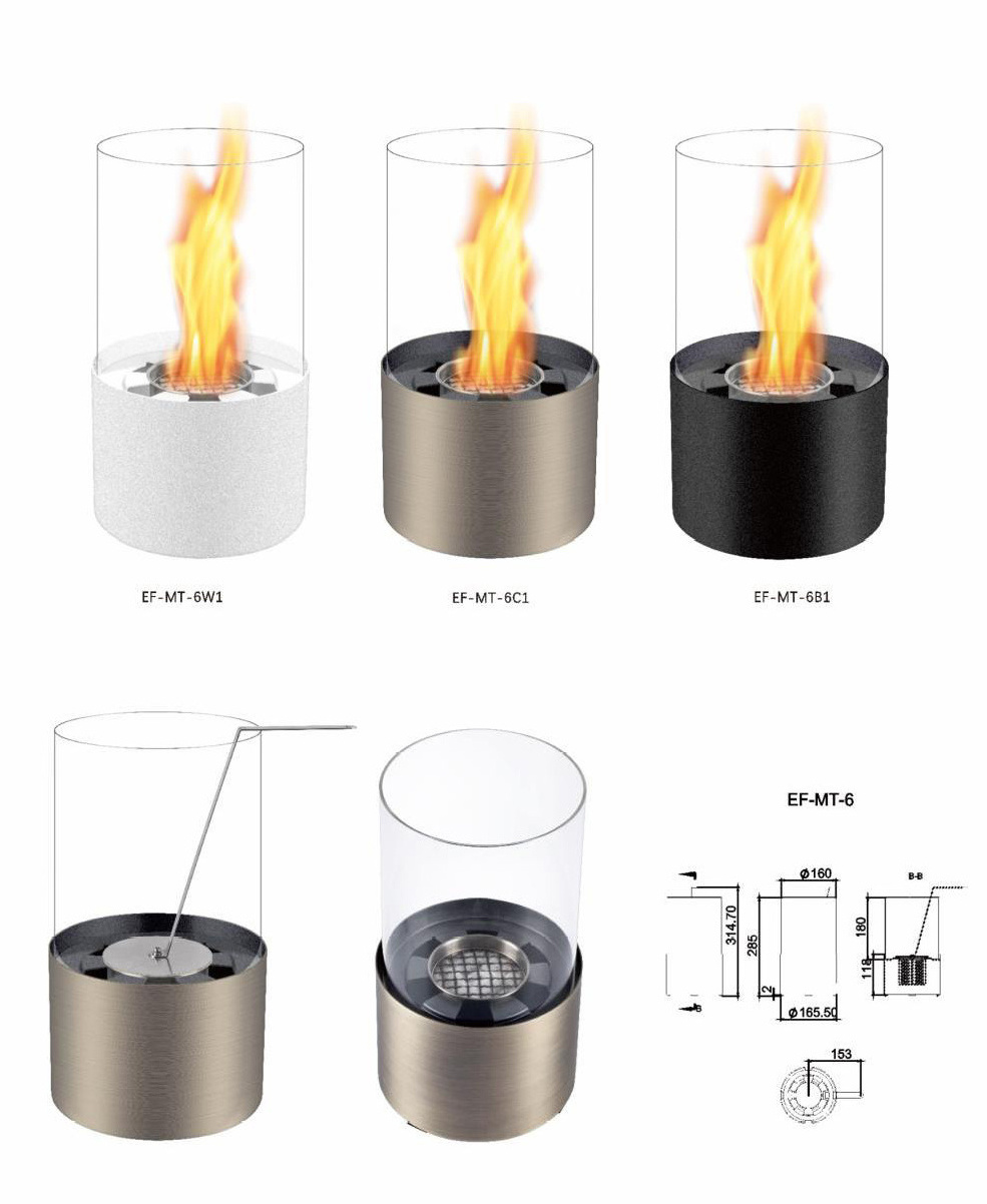 Bio-ethanol tabletop fireplace