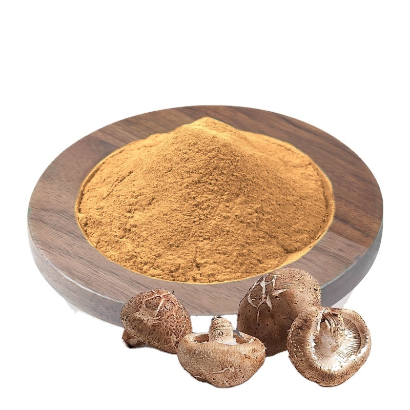 100% Pure Nateral Organic Supplement Bulk Shiitake Extract Powder Private Label Fruiting Body Shitake Mushroom Powder