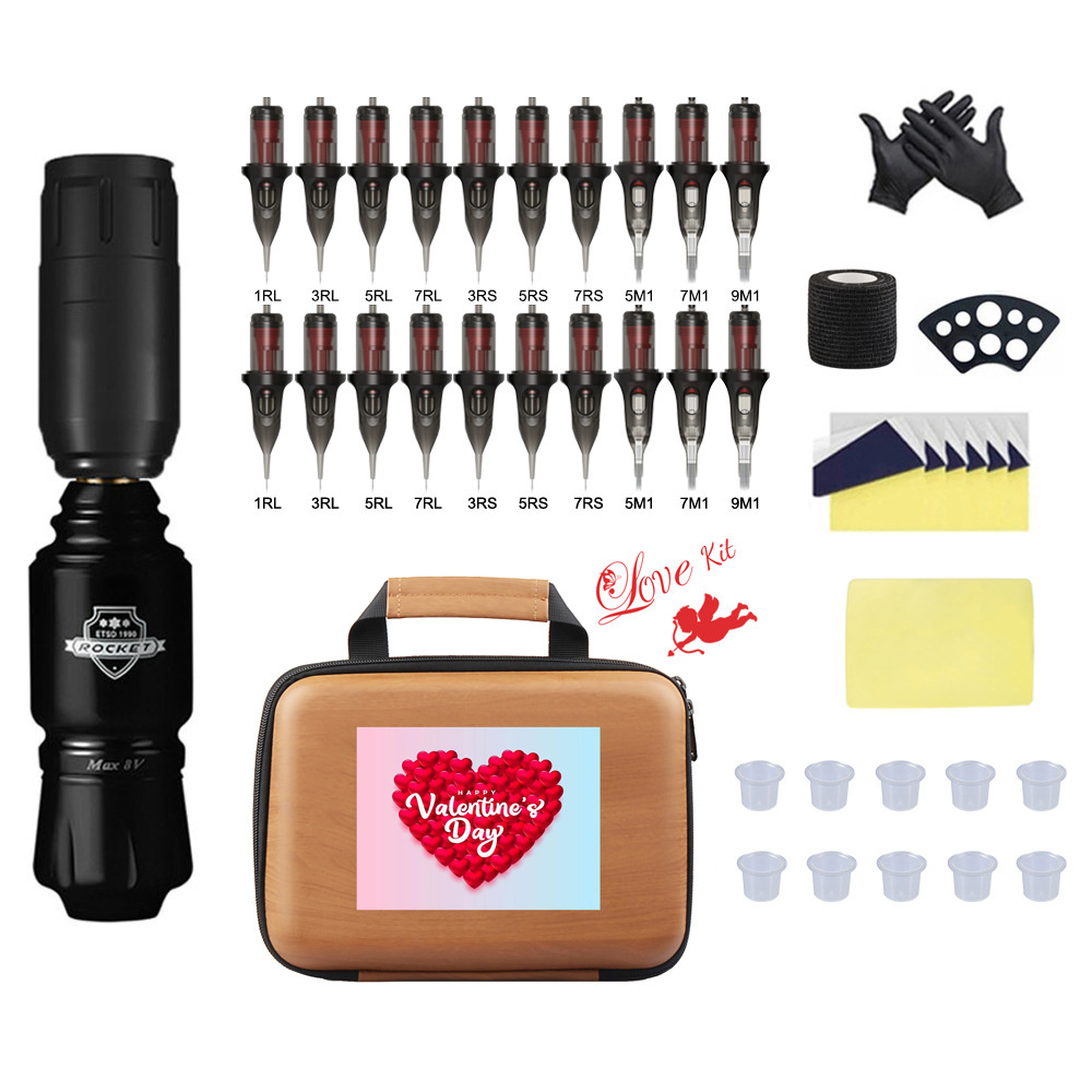 Wireless Battery power Tattoo Machine pen kits for MAKE UP and Body Tattoo