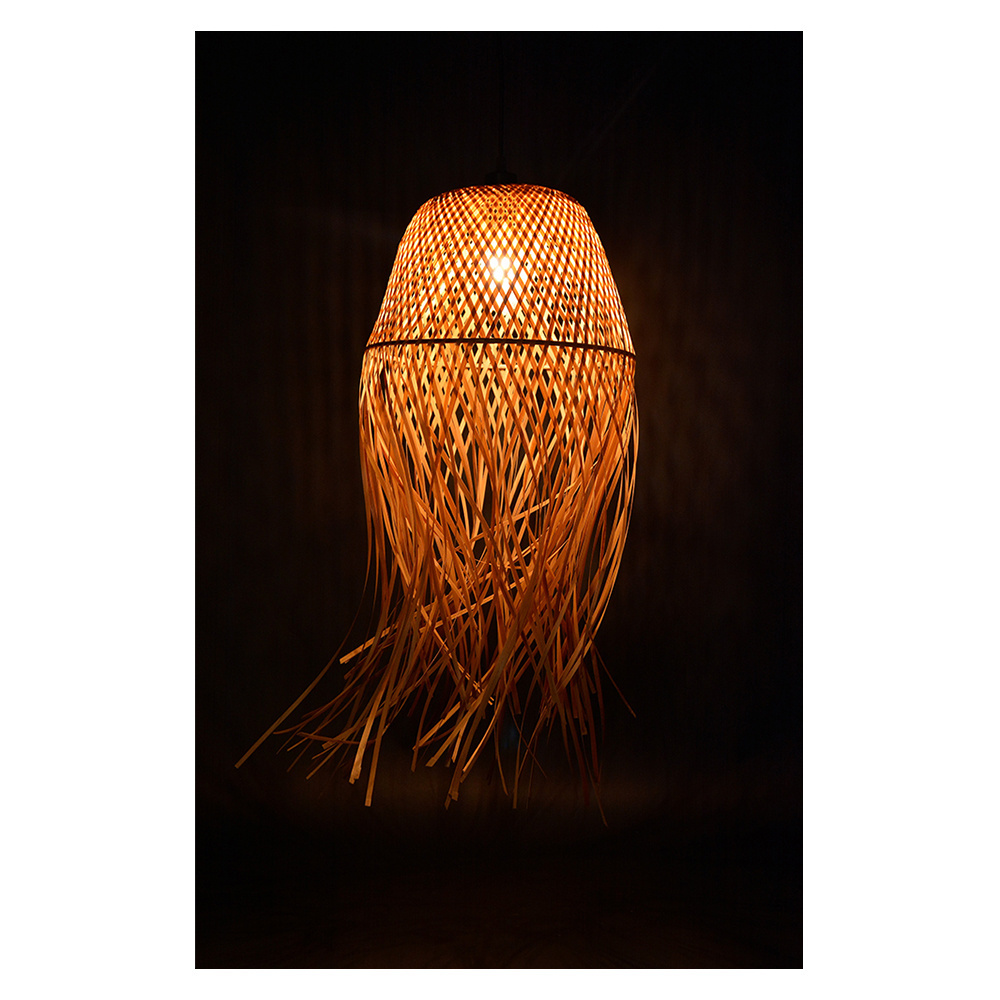 Natural Bamboo Ceiling Light Modern Bamboo Pendant Light Wicker Lamps Bamboo Lamp chandeliers Pendant Lights