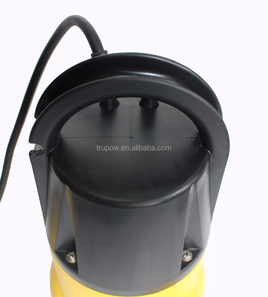 400w Plastic Shell Drainage Electric Garden Submersible Sump Pump For Dirty Water