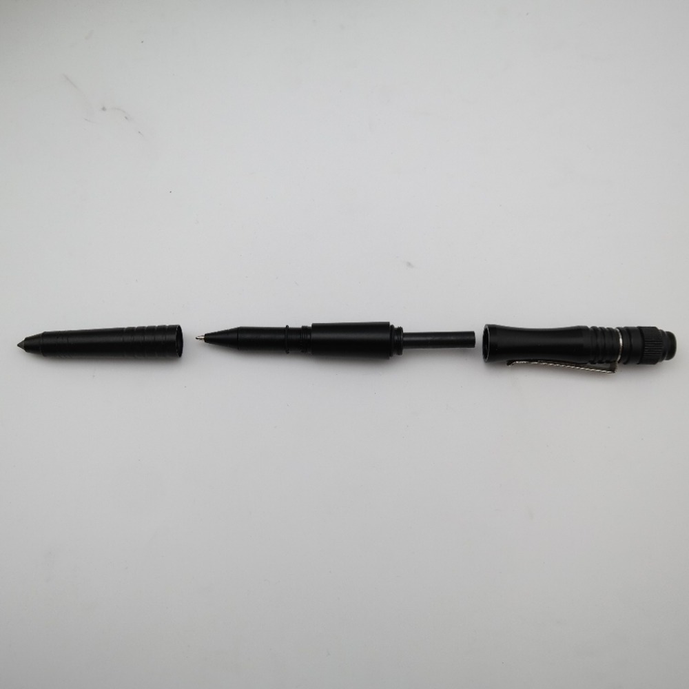 New design self defense tactical pen with fire starter and led flashlight and glass breaker