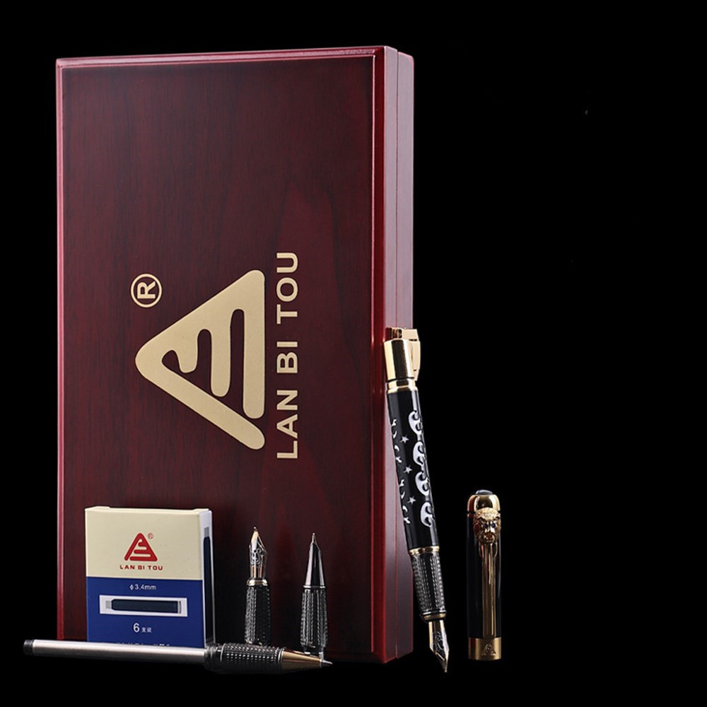 LBT 2031  fountain  pen set  gift  pen with  replace   nib  ink  cartridge  for financial  signature