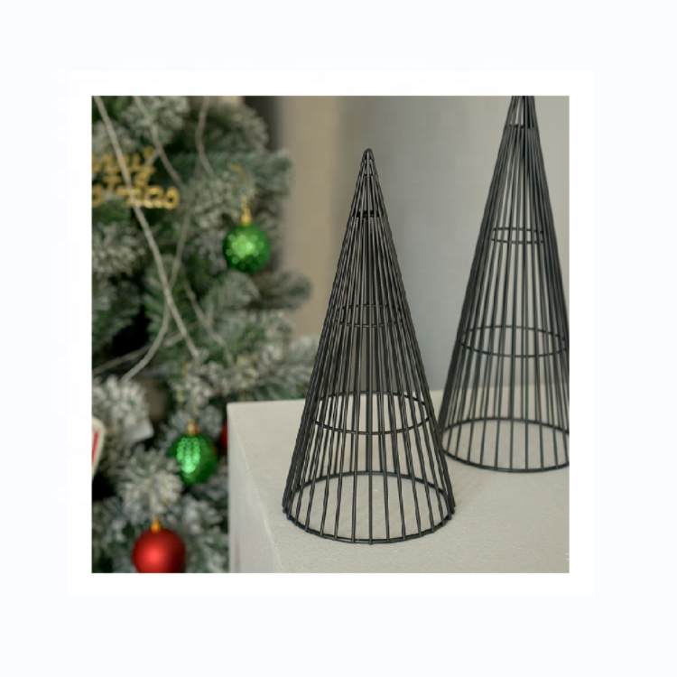 Home Decoration DIY Easy  Use Durable Heavy Black Basic Metal Christmas Tree Frame For Family Parties Christmas Tree Stand