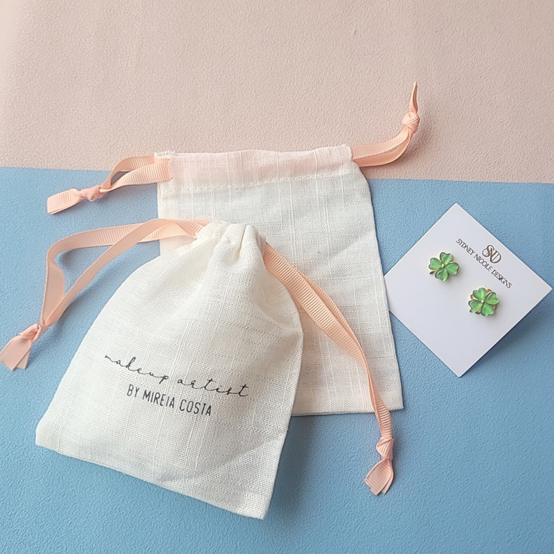 Cotton Linen Gift Bags Free Ship 5x7cm to 18x30cm Muslin Packaging Sack Makeup Jewelry Drawstring Pouches