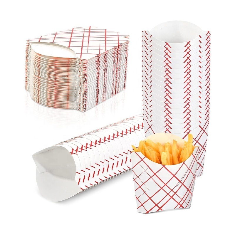 Wholesale Disposable Matt Lamination Fish and Chips French Fries Packaging Paper Box