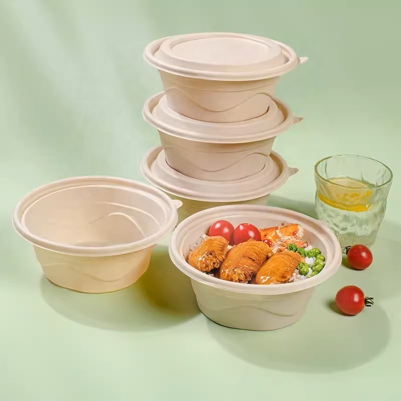 Very Cheap Noodle Takeaway Waterproof Ramen Bowl Set Disposable Soup Bowl With Lid