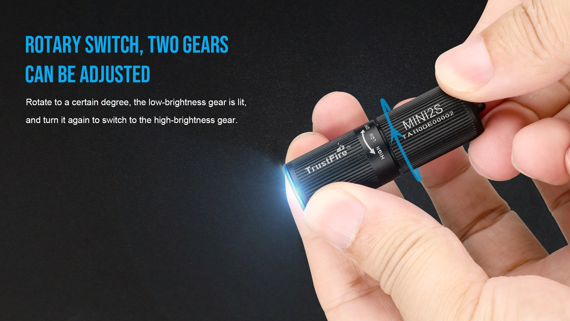 TrustFire Mini2s Emergency Light 220LM Tiny Keychain USB Rechargeable Portable EDC Torch Flashlight