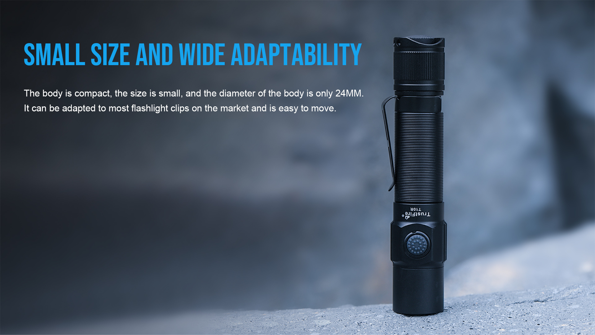 TrustFire T10R Tactical Flashlight 1800LM IP68 Waterproof 18650 Camping Torch CR123 Flashlights