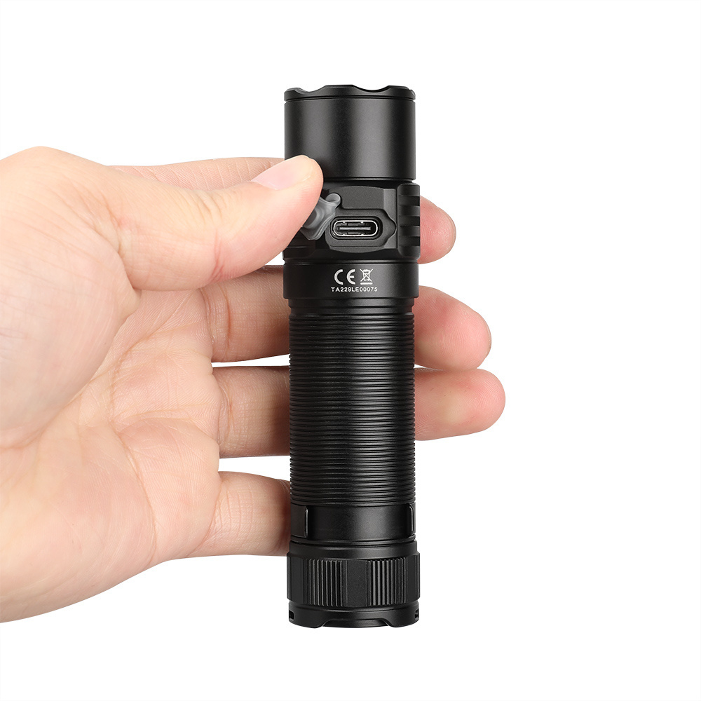 High Powered TrustFire MT22 2250LM EDC Maglite Flashlight 18650 USB C Portable Worklight