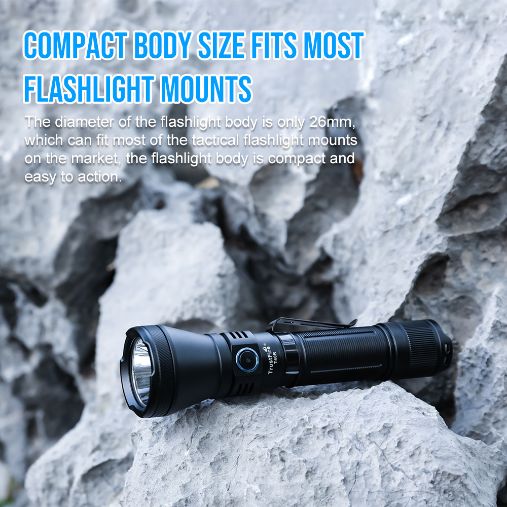 100000 Lumens High Power Led Waterproof Flashlight Trustfire T40R 550Lm Light Hand Usb C Tactical Torch Flashlight