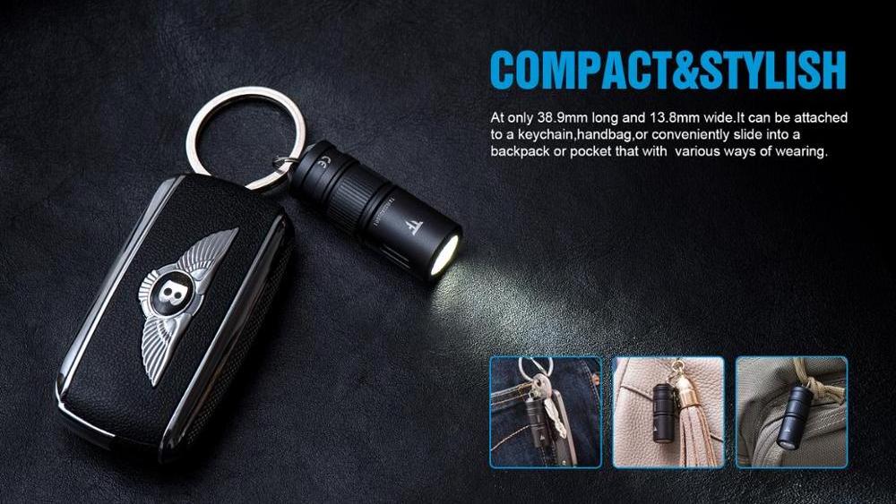 Aluminum keyring mini torch flashlight led keychain