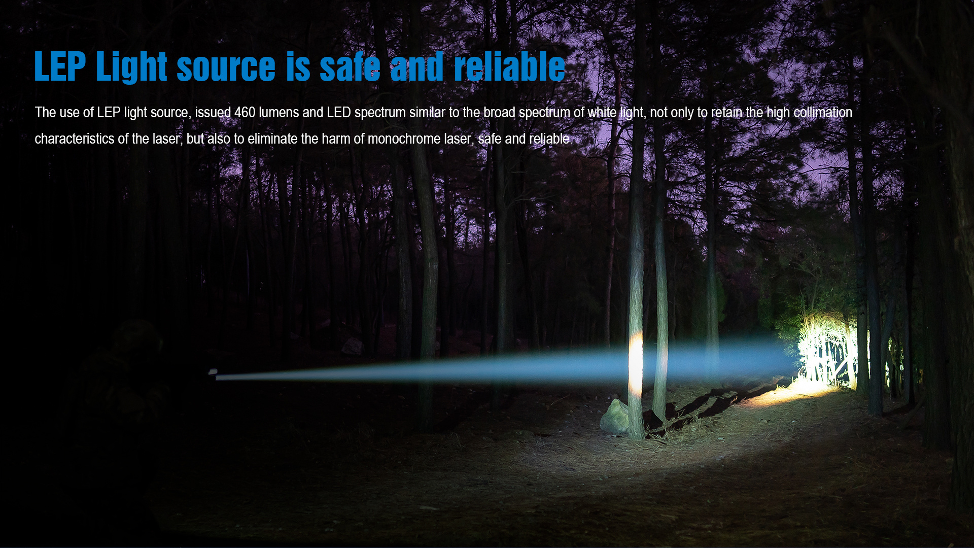 TrustFire T30R 460 Lumens LEP White Laser 1100M Long Beam Distance 1100M Hunting Tactical Flashlight