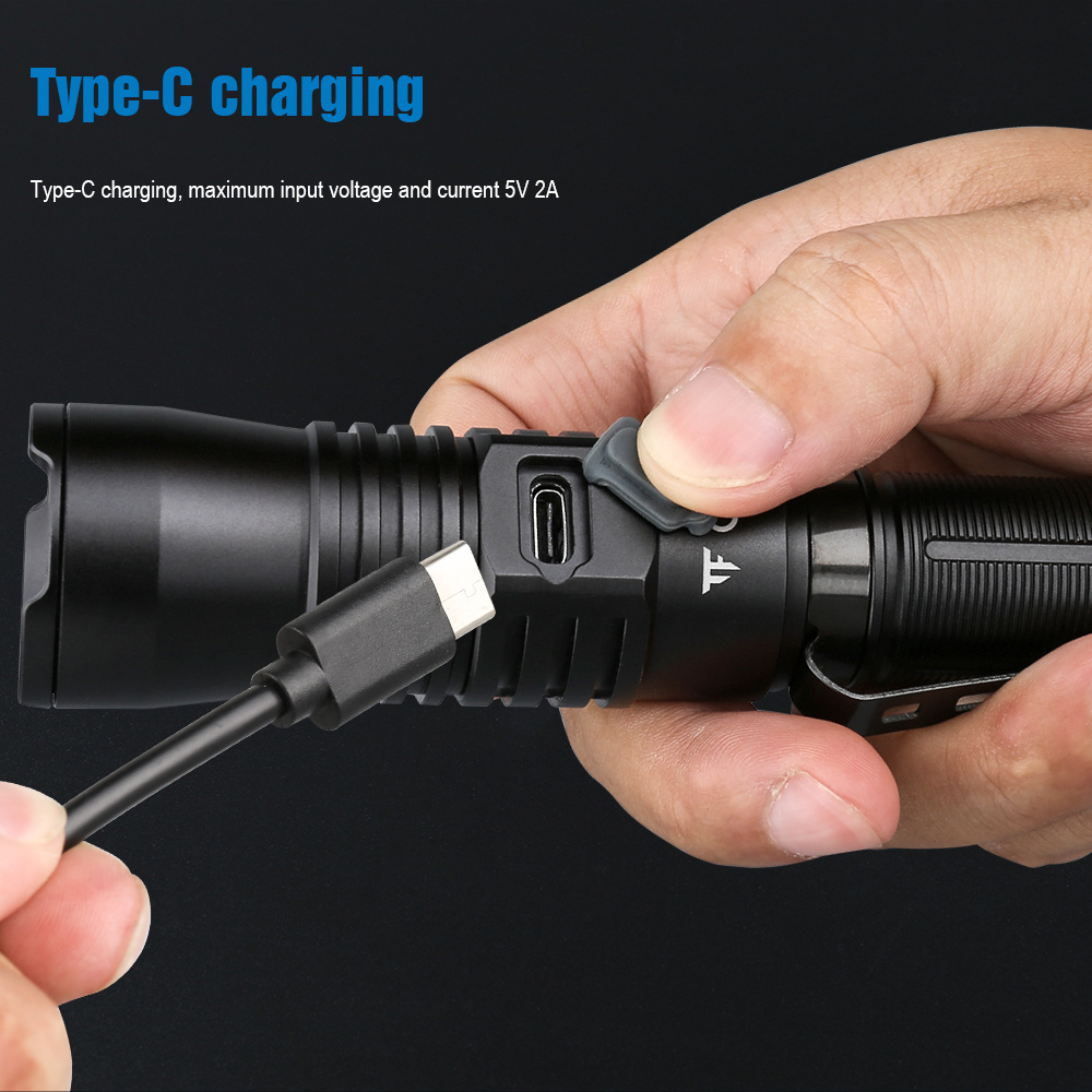 Trustfire T30R 1100M Long Range LEP White Laser Tactical Flashlight 18650 Hunting Light Camping Torch