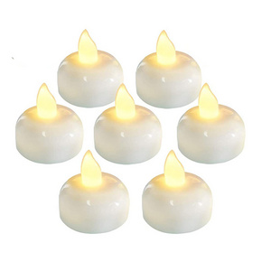 Waterproof  Battery Operated Flickering Flameless Floating LED Tealight Candles for Wedding Bathtub Pool SPA Party  Decorations