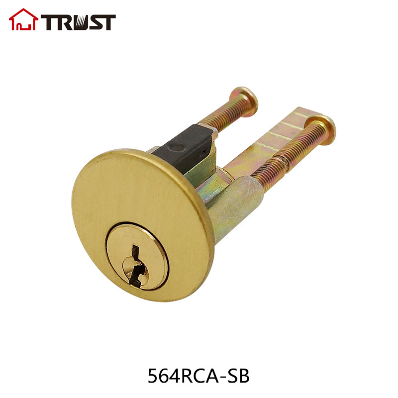 TRUST 564RCA-SB rechangeable Rim Cylinder of Night latch