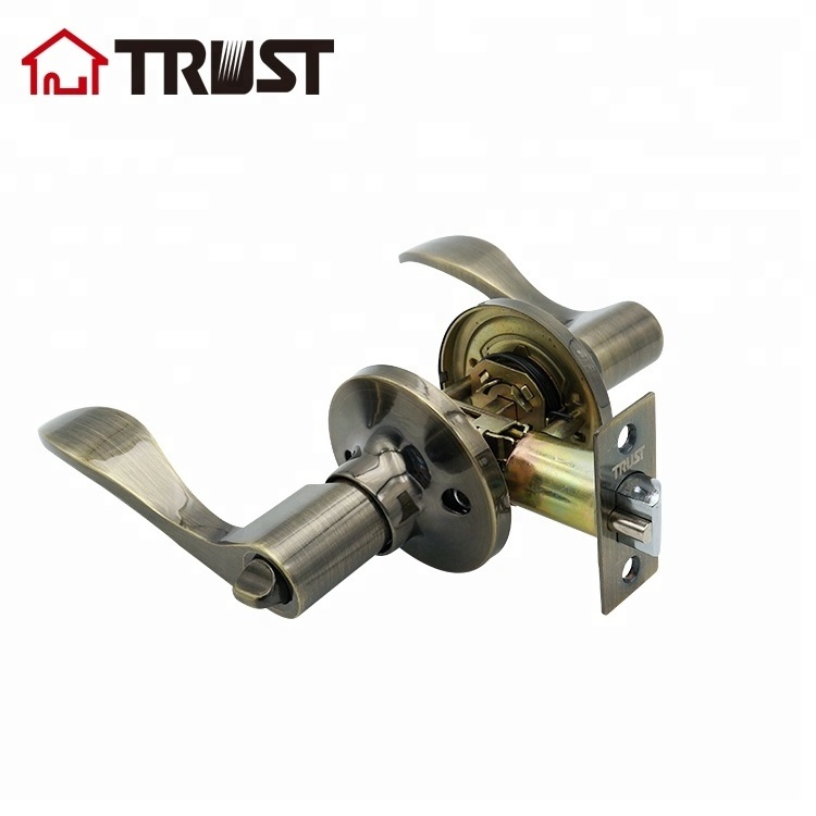 TRUST 6461-AB  High Quality ANSI Grade 3 KW 1 Keyway Tubular  Lever Lock With Brass Cylinder