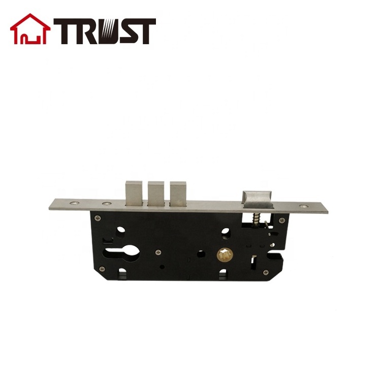 TRUST 8545-3B-SS-ET Entrance Lock Body With 3 Square Bolt  High Security Mortise Lock