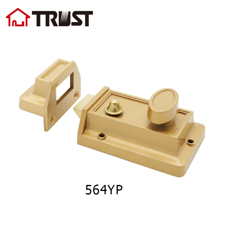 TRUST 564 YP Zinc Alloy Rim Night Latch Lock