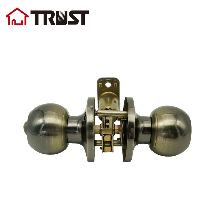 TRUST 6871-AB Keyed Alike Cylinders Tubular ANSI  Resistant Knob Lock