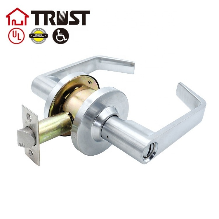 TRUST 44 series Commercial Door Lever Lock For Bathroom ANSI Grade 2 Fire Rated