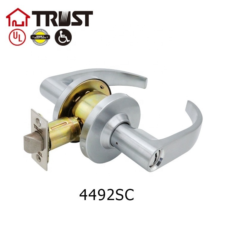 TRUST 44 series Commercial Door Lever Lock For Bathroom ANSI Grade 2 Fire Rated