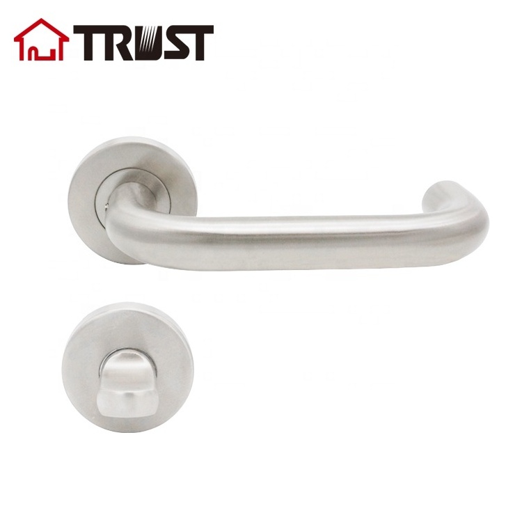 TRUST TH001-SS-ESBK Tube Lever Lock SUS304 Handle With Stainless Steel 304 Toilet Indicator Lock