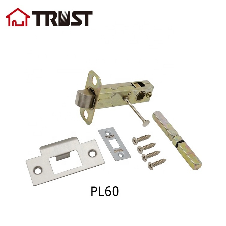 TRUST PL60-BK  High Security Stainless Steel Strike Privacy Latch 60mm Backset