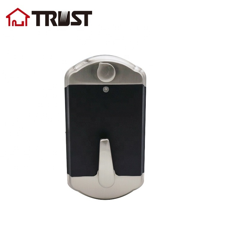 TRUST 9301-SN Fingerprint Touchscreen Keypad Deadbolt Lock Satin Nickel Smart Lever Lock