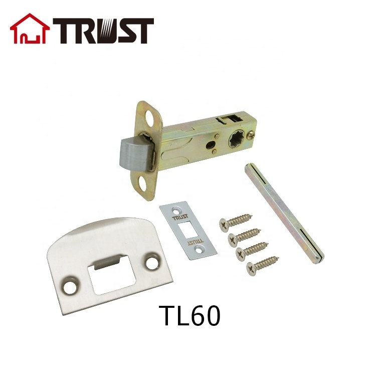 TRUST TL60-PS Stainless Steel Tubular Cam Passage Door Latch With 60mm Bckset