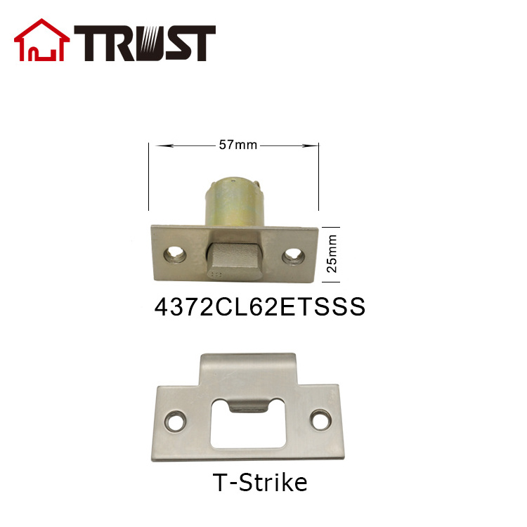 TRUST 4372CL62BKSSS Cylindrical Knob Lock Door Bolt SS304 Latch Passage/Privacy Door Latch