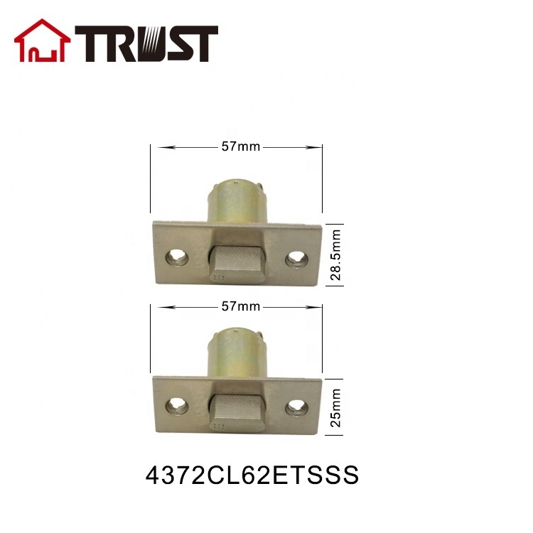 TRUST 4372CL62BKSSS Cylindrical Knob Lock Door Bolt SS304 Latch Passage/Privacy Door Latch