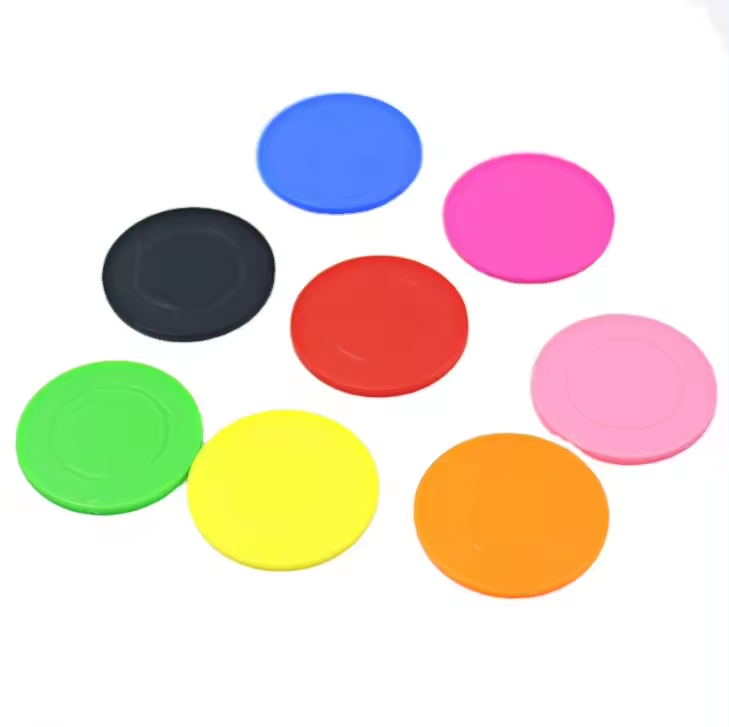 Wholesale customizable cheap plastic game tokens Multiple colors and sizes Custom game tokens coins