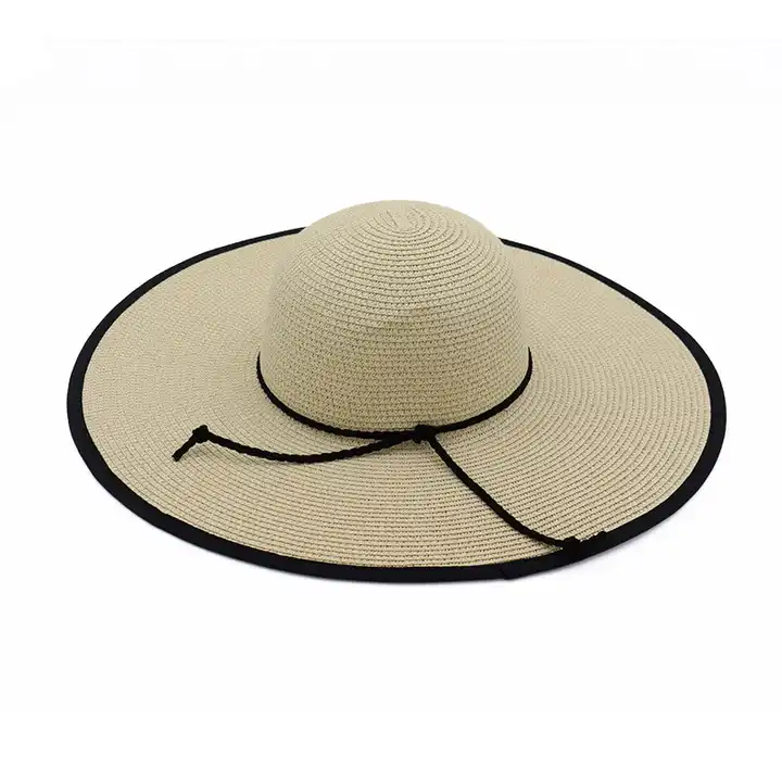 New Fashion Custom Women Big Eaves Hat Sun Hat Lady Summer Beach Big Brim Straw Hat