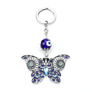 Personalized gifts New butterfly Keychain creative devil's eye Keychain Metal keychain